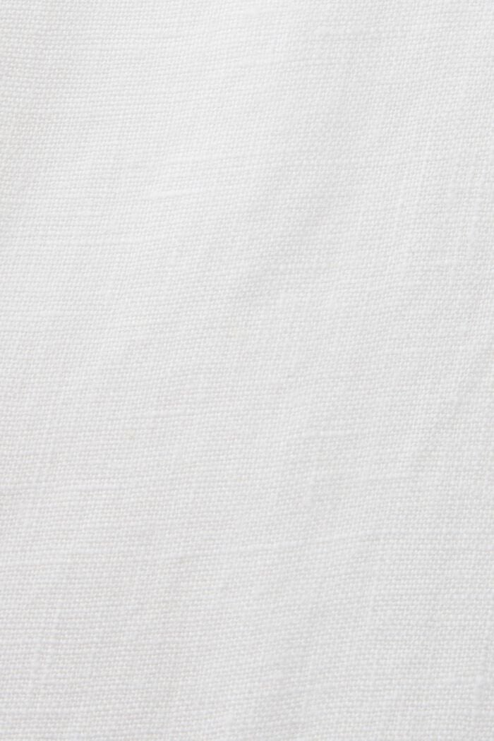 Pantalon raccourci en lin, WHITE, detail image number 5