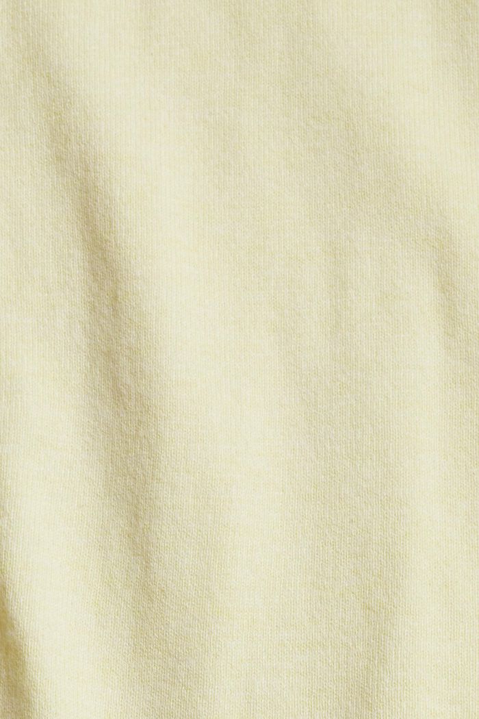 Cardigan en coton biologique mélangé, PASTEL YELLOW, detail image number 4