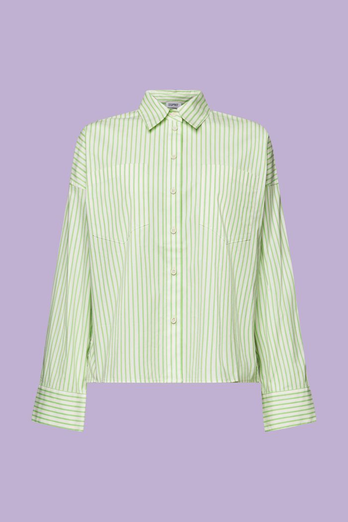 Chemise rayée à col boutonné, GREEN, detail image number 6