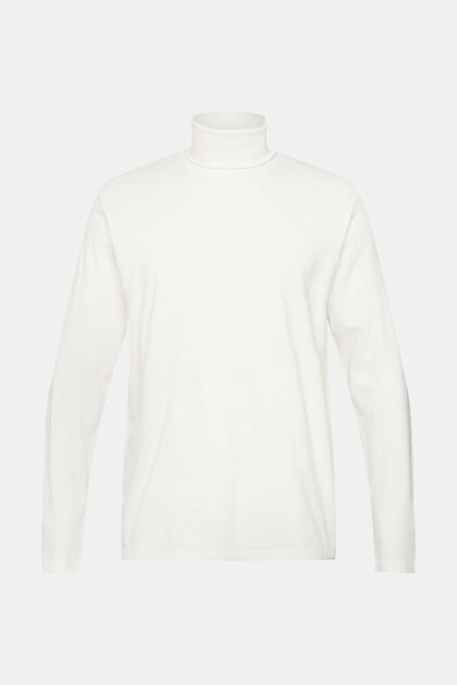 T-shirt à manches longues à col roulé, OFF WHITE, overview