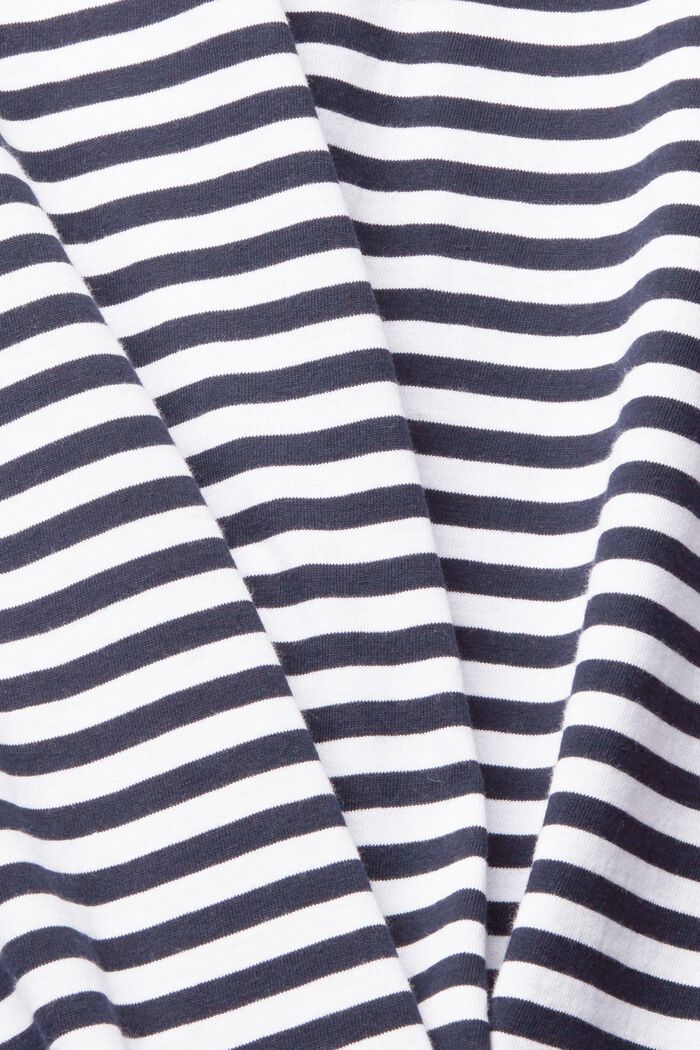 T-shirt en jersey à motif à rayures, WHITE, detail image number 1