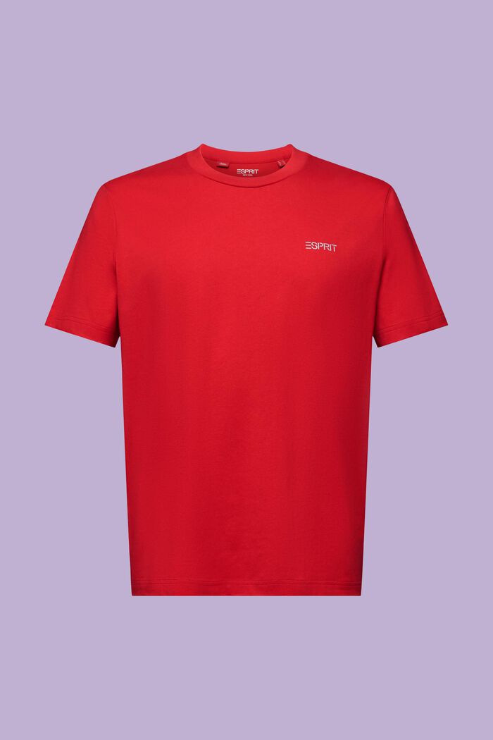 T-shirt unisexe orné d’un logo, DARK RED, detail image number 7