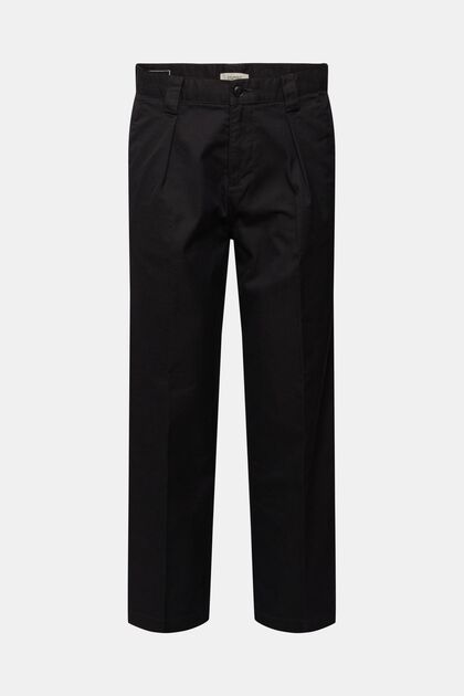 Chino de coupe Wide Fit, BLACK, overview
