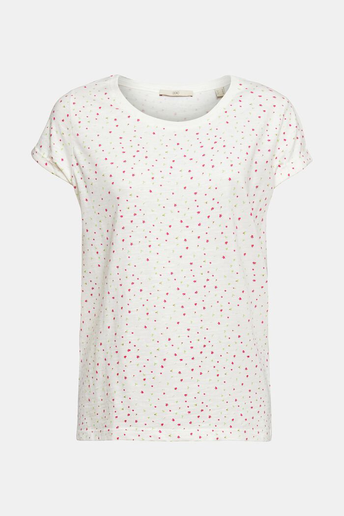 T-shirt à imprimé à fleurs, OFF WHITE, detail image number 6