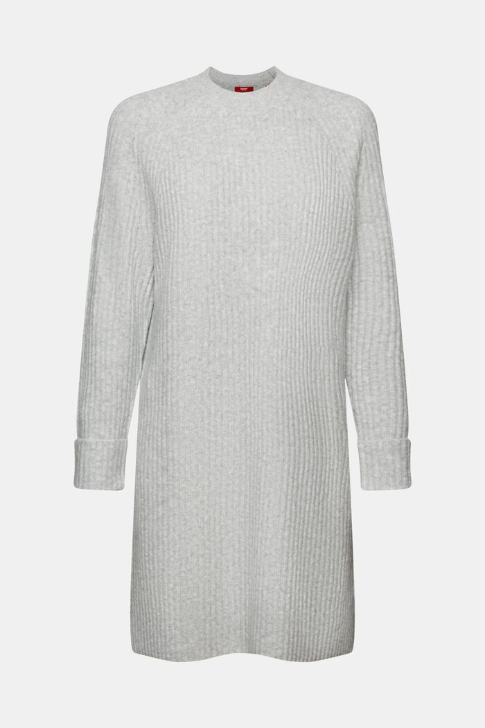 Mini-robe en maille côtelée, LIGHT GREY, detail image number 6