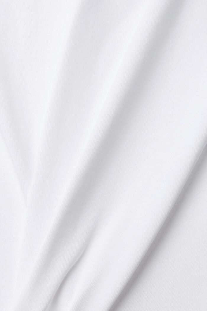 T-shirt à manches longues en jersey, WHITE, detail image number 5
