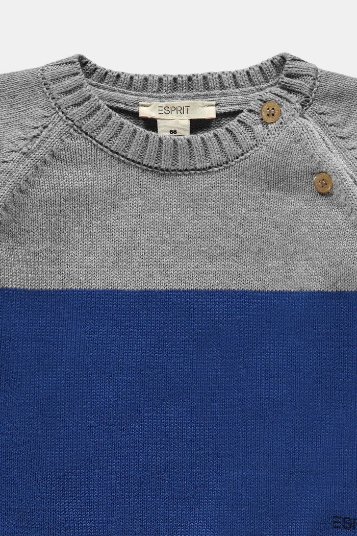 Pull-over rayé, BLUE, detail image number 2