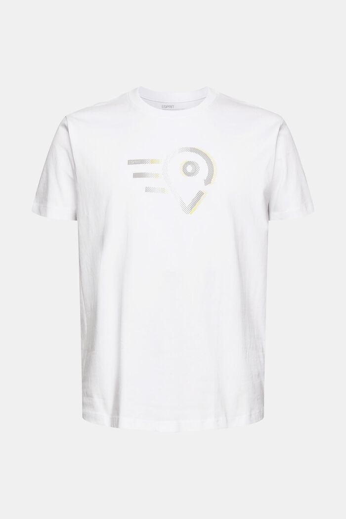 T-shirt en jersey à imprimé, coton biologique, WHITE, detail image number 6
