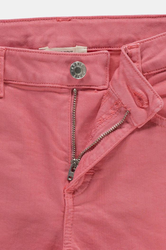 En matière recyclée : le short en jean à taille ajustable, ORANGE RED, detail image number 2