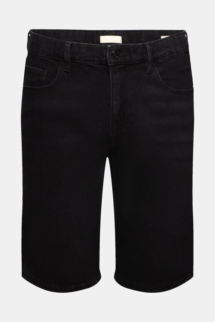 Short en jean de coupe Slim Fit, BLACK DARK WASHED, detail image number 6