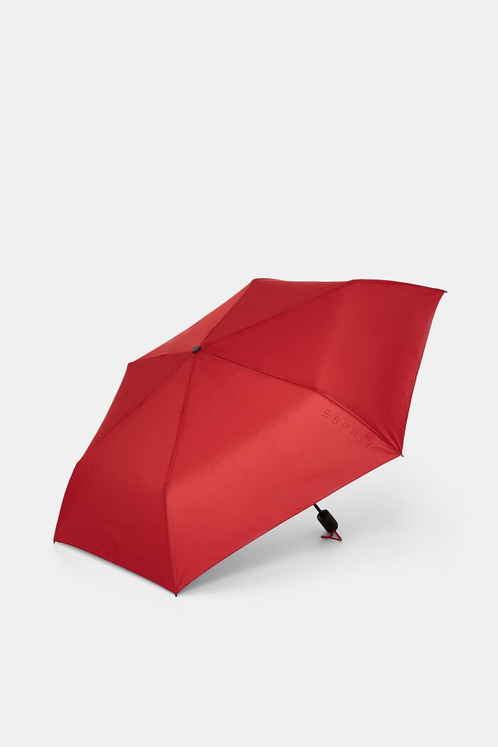 Parapluie de poche rouge à forme élancée Easymatic, FLAG RED, detail image number 2