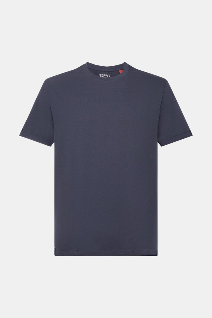 T-shirt en jersey à encolure ronde, 100 % coton, PETROL BLUE, detail image number 6
