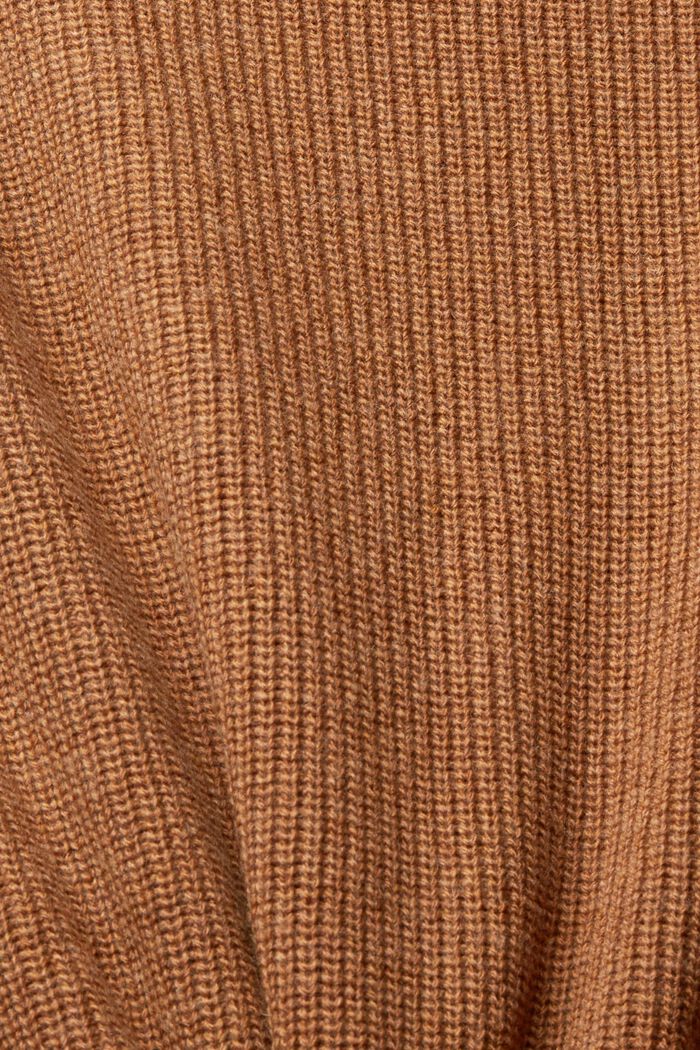 Pull sans manches en laine mélangée, CARAMEL, detail image number 5