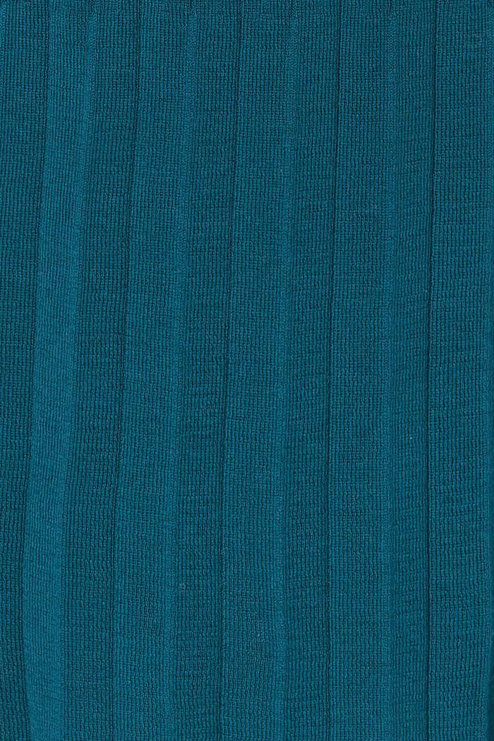 Robe-pull plissée, coton biologique, ATLANTIC BLUE, detail image number 0