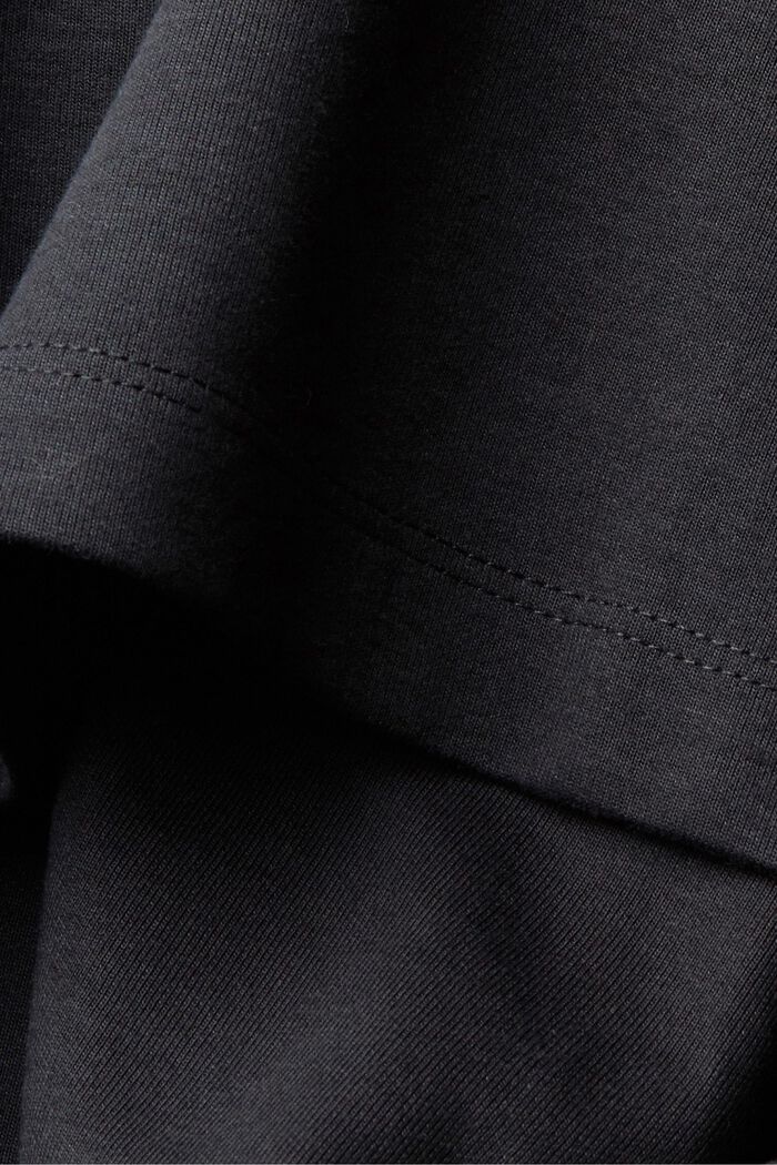 Sweat à capuche oversize animé d’un logo brodé, BLACK, detail image number 5