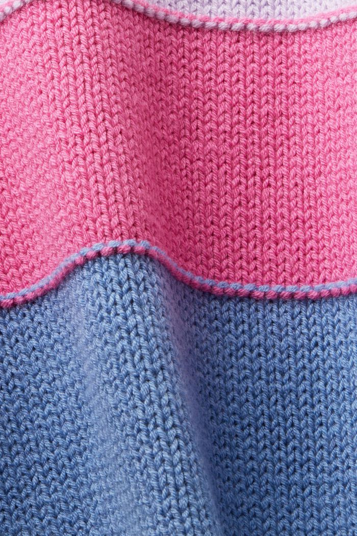 Pull-over à rayures et col cheminée, PINK FUCHSIA, detail image number 5