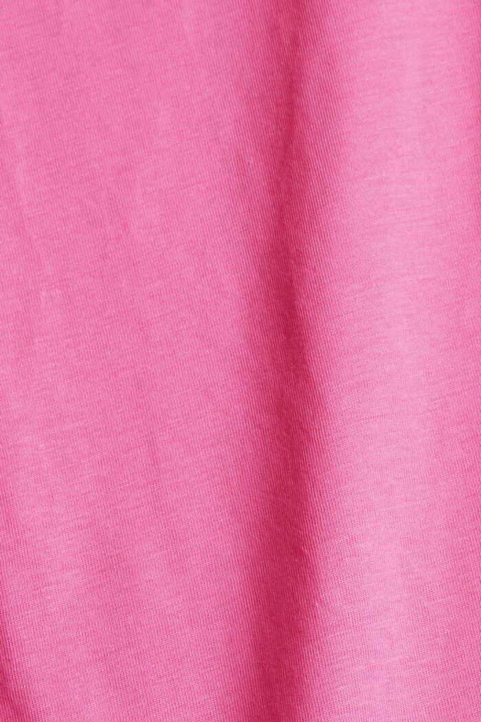 T-shirt à fronces, 100 % coton biologique, PINK, detail image number 4