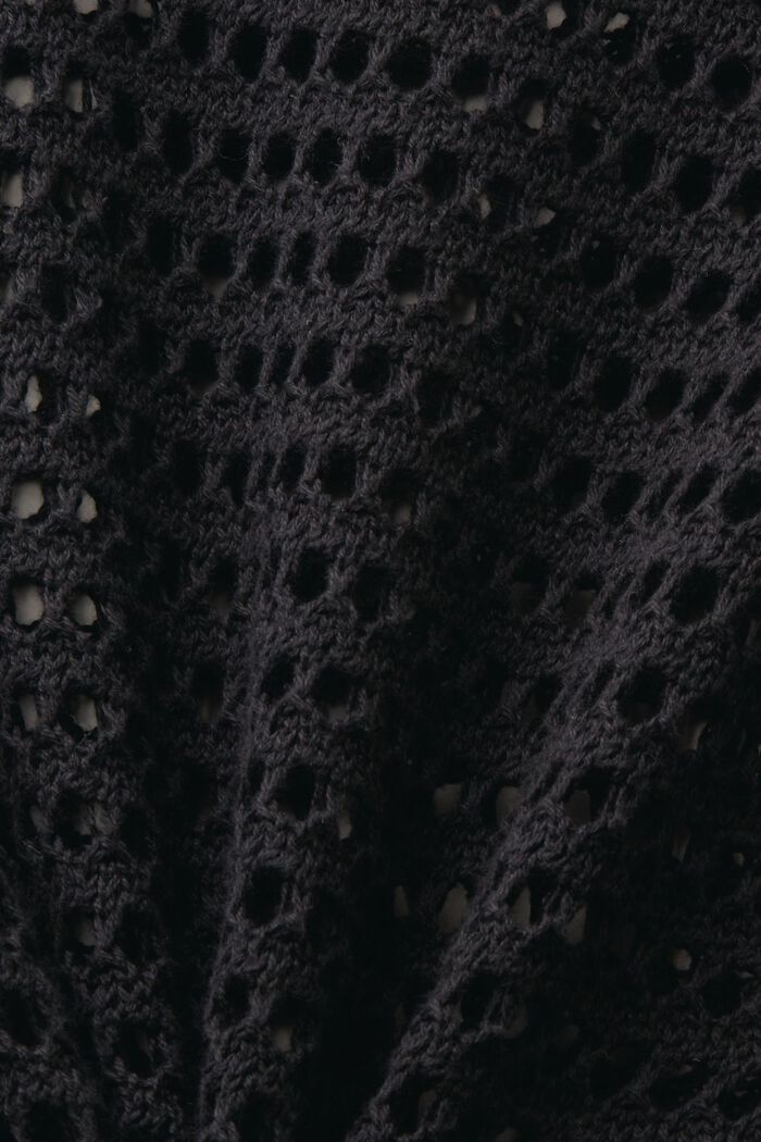 Mini-robe en maille ajourée, BLACK, detail image number 5
