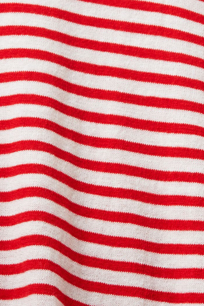 Pull-over en coton à rayures, RED, detail image number 5