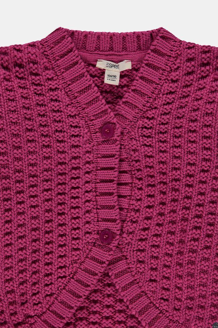 Sweaters cardigan, BERRY PURPLE, detail image number 2