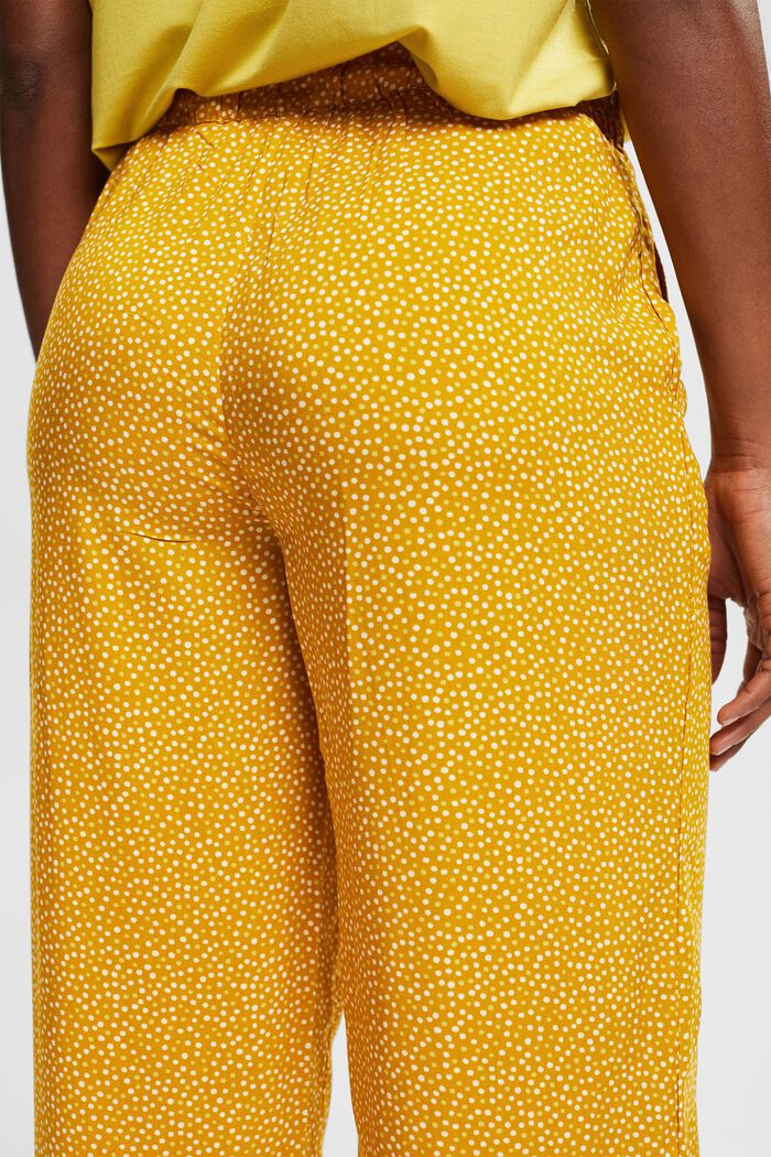 Pantalon de pyjama à motif petits pois, LENZING™ ECOVERO™, HONEY YELLOW, detail image number 4