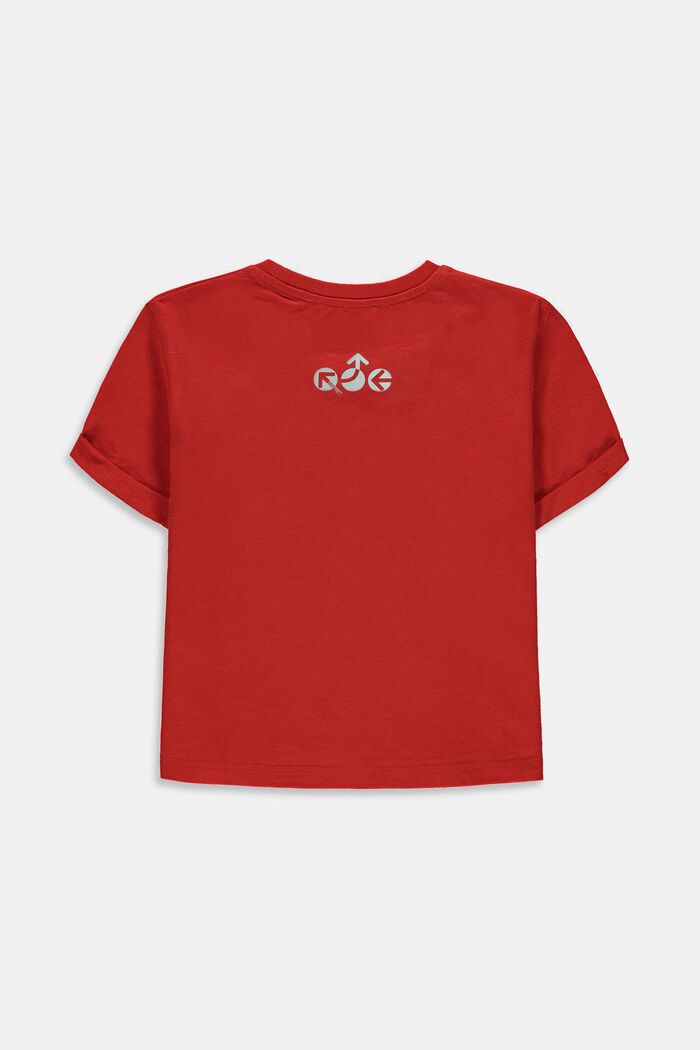 T-shirt de coupe carrée, à éléments réfléchissants, RED, detail image number 1