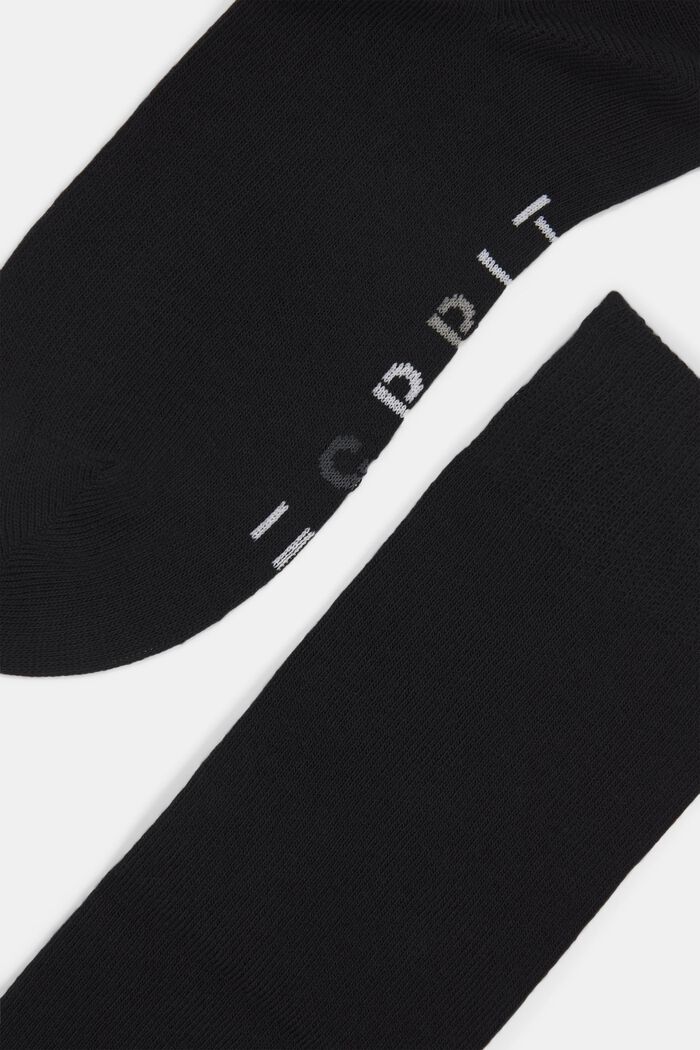 Lot de 2 paires de chaussettes hautes à logo, BLACK, detail image number 1