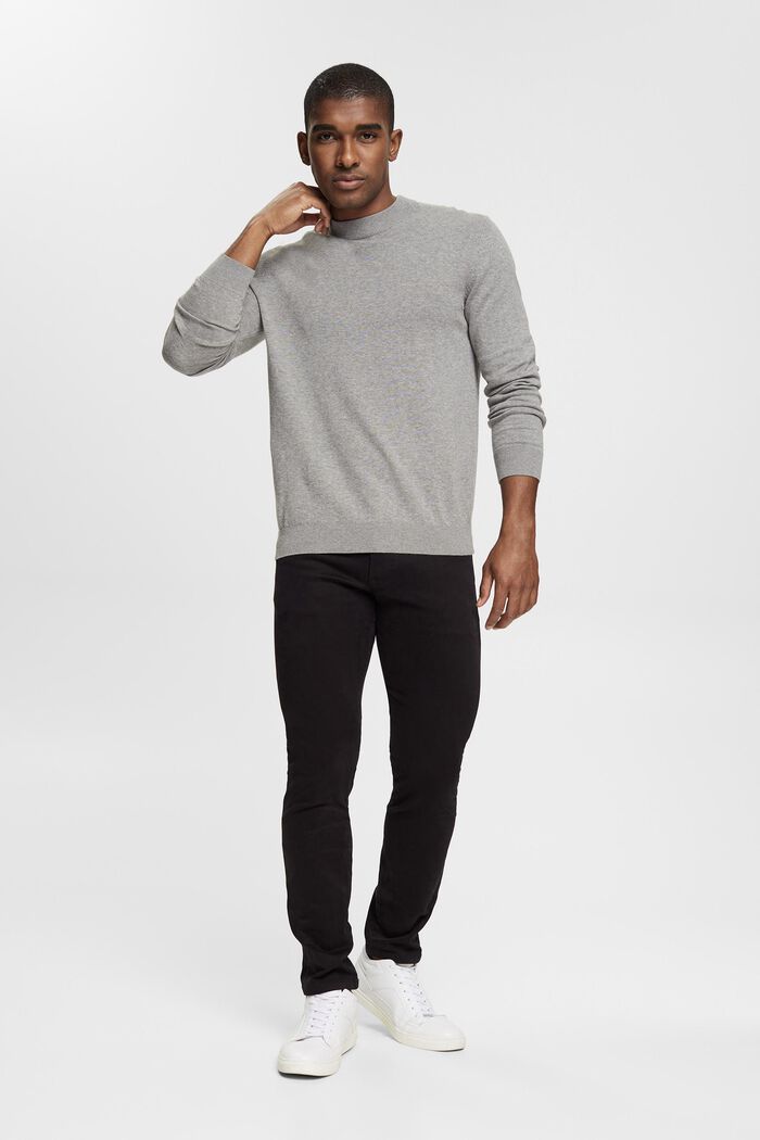 Pantalon de coupe Slim Fit, coton biologique, BLACK, detail image number 5