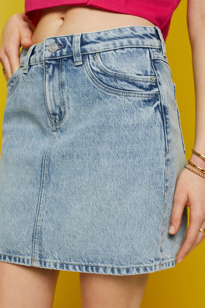 Mini-jupe en jean, TENCEL™, BLUE BLEACHED, detail image number 2