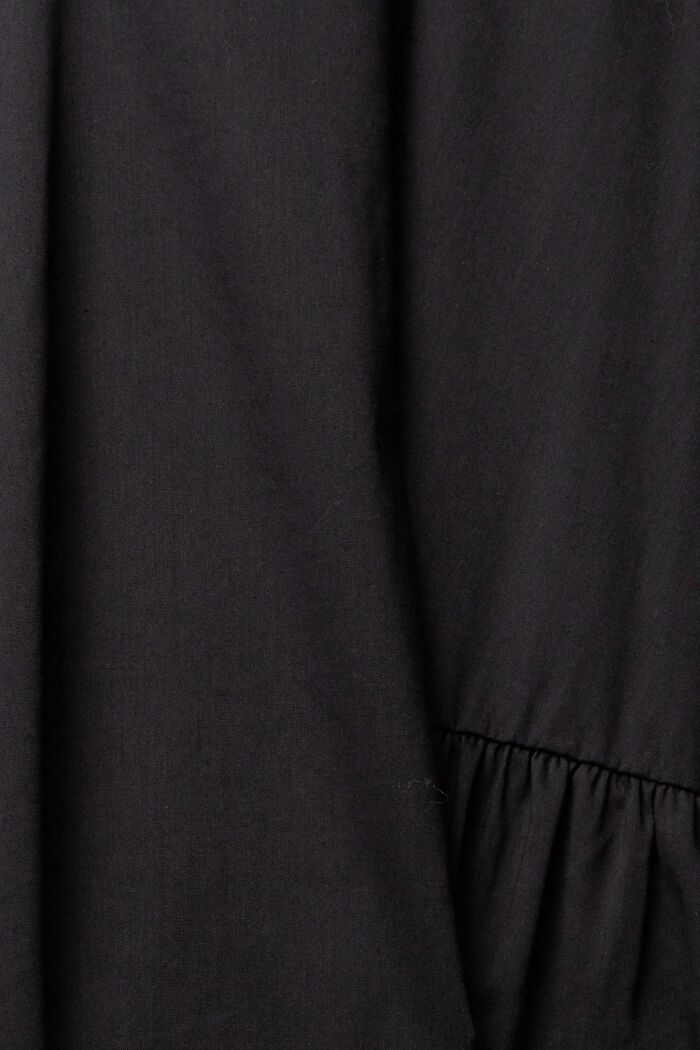 Robe volantée à teneur en LENZING™ ECOVERO™, BLACK, detail image number 1