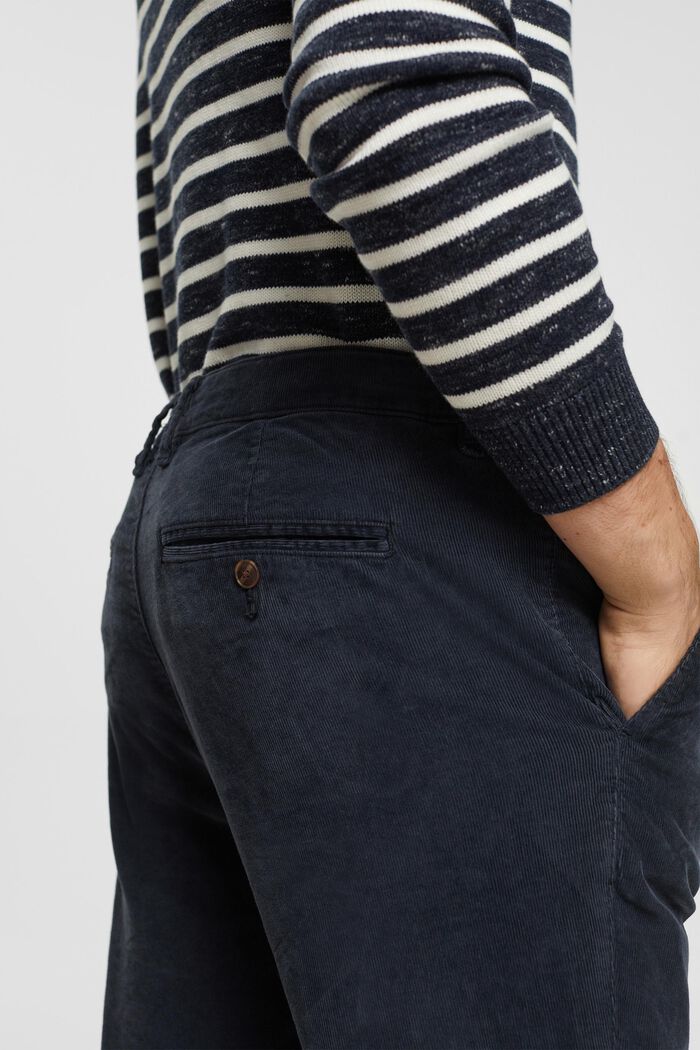 Pantalon en velours côtelé, NAVY, detail image number 4