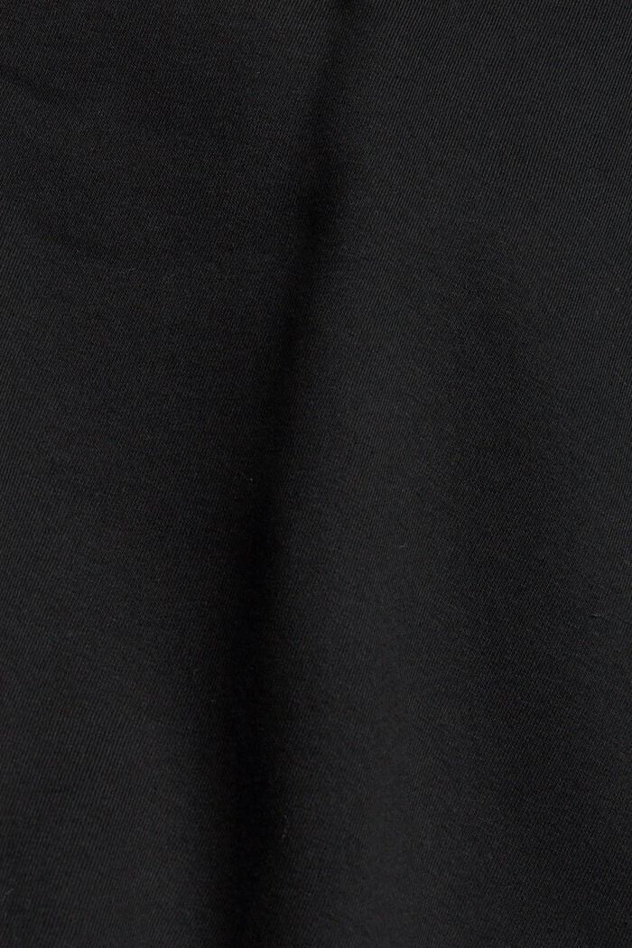 Sweat à capuche bicolore doté de détails zippés, BLACK, detail image number 4