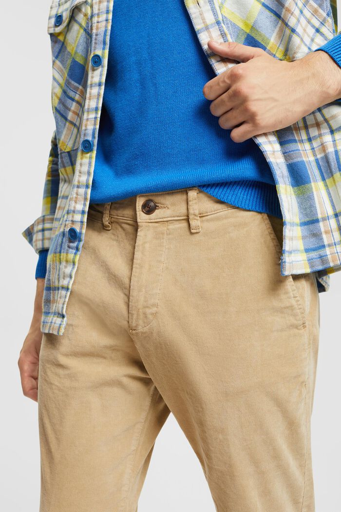 Pantalon en velours côtelé, BEIGE, detail image number 2