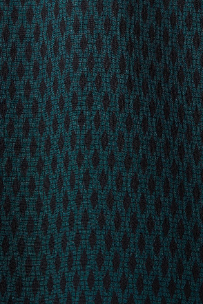 Robe-chemise en soie, EMERALD GREEN, detail image number 5
