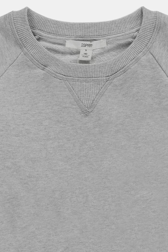 Sweat-shirt à logo, 100 % coton, MEDIUM GREY, detail image number 2