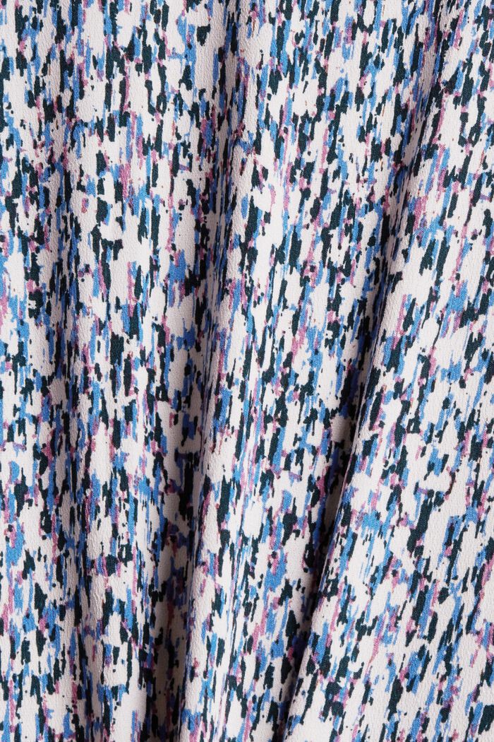 Robe longueur midi à motif et patte de boutonnage, BLUE LAVENDER, detail image number 4