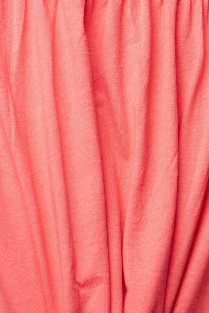 À teneur en TENCEL™ : robe en jersey à cordon de serrage, CORAL RED, detail image number 4