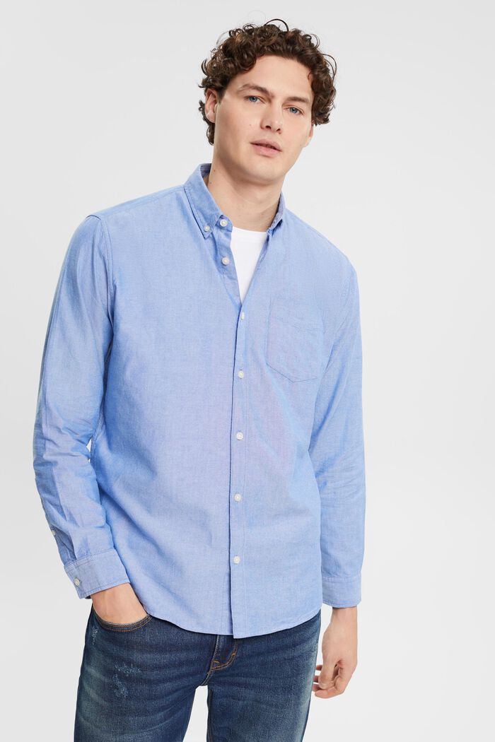 Chemise à col boutonné, BLUE, detail image number 0