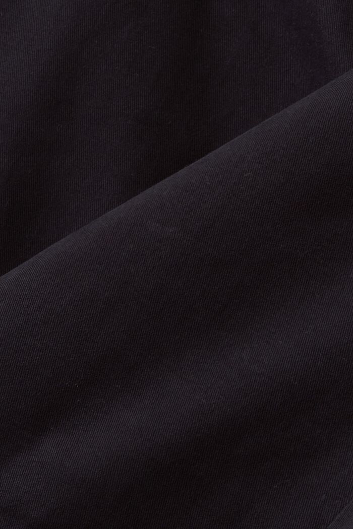 Pantalon chino slim en twill de coton, BLACK, detail image number 5