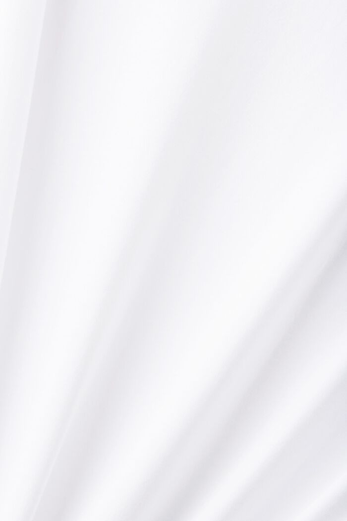 T-shirt à encolure en V orné d’une broderie florale, WHITE, detail image number 4