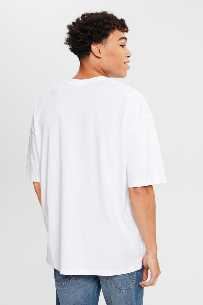 T-shirt en jersey orné d’une grande étiquette, WHITE, detail image number 3