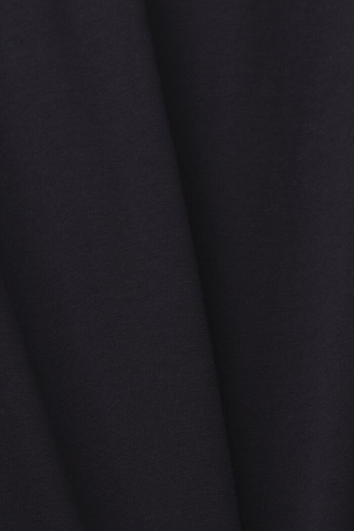 T shirt en jersey à logo, 100 % coton, BLACK, detail image number 5