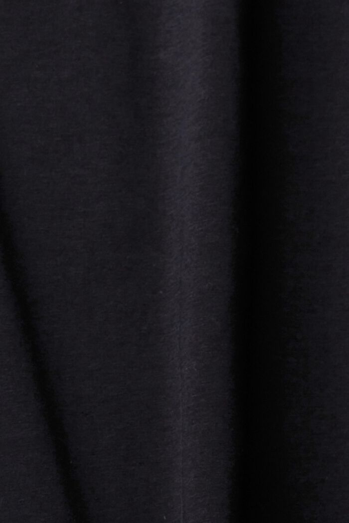 T-shirt à manches longues et ruchés, BLACK, detail image number 4
