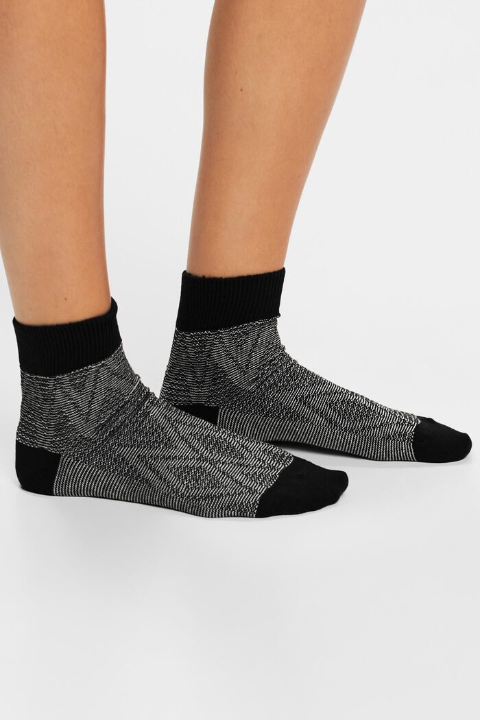 Lot de 2 paires de chaussettes texturées, BLACK, detail image number 1