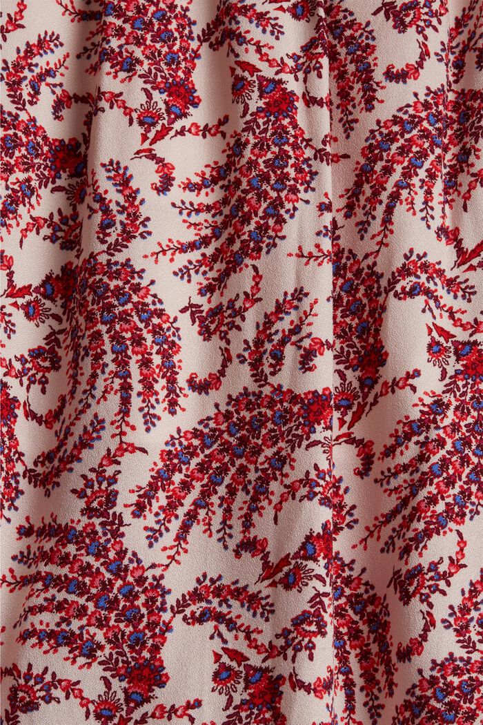 Jupe CURVY longueur midi à motif floral, en LENZING™ ECOVERO™, BEIGE, detail image number 1