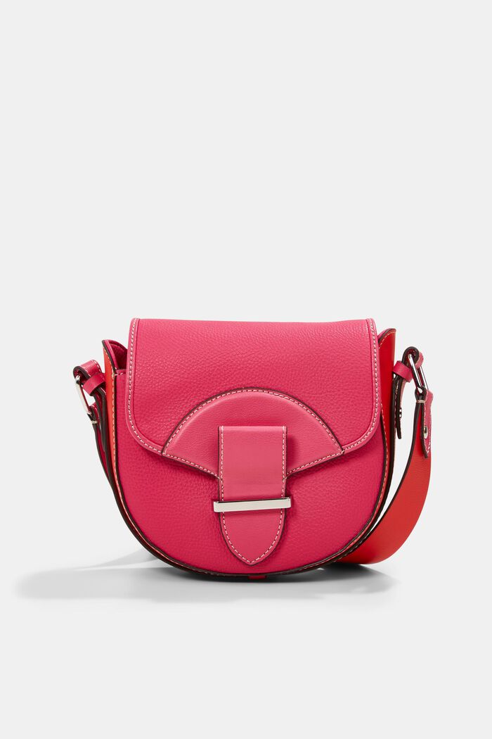 Végane : le sac au design colour blocking, PINK FUCHSIA, detail image number 0