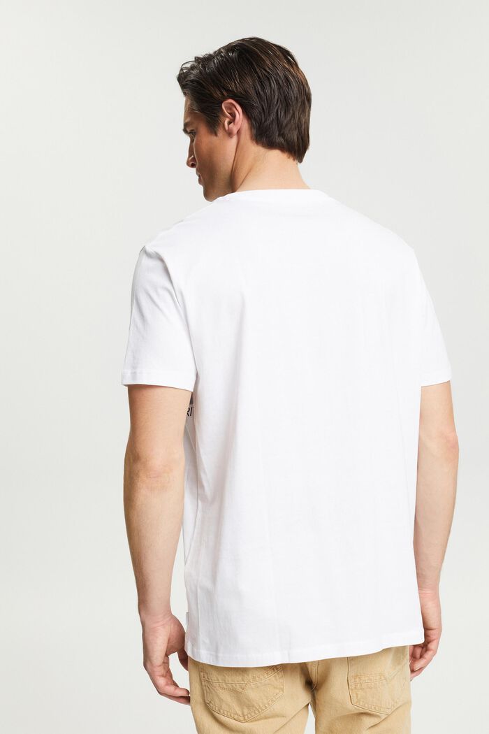 T-shirt à imprimé, en jersey, WHITE, detail image number 3