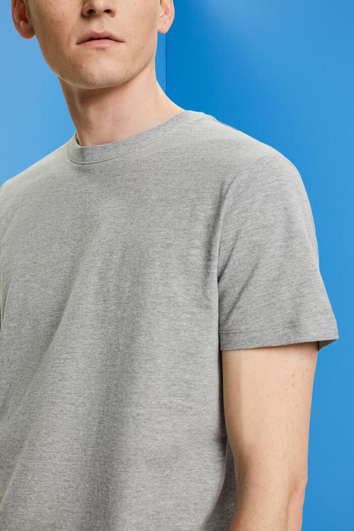 T-shirt à encolure ronde de coupe Slim Fit, MEDIUM GREY, detail image number 1