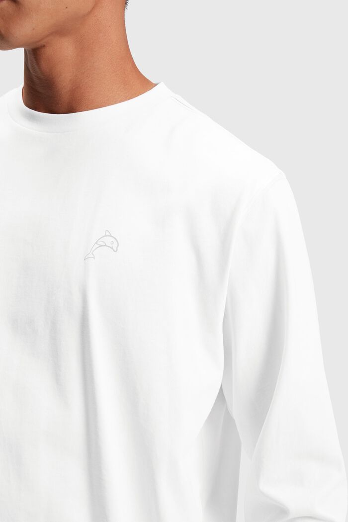 T-shirt à manches longues Color Dolphin, WHITE, detail image number 2