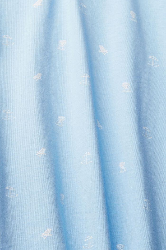 Polo en jersey orné d´un imprimé, LIGHT BLUE, detail image number 5